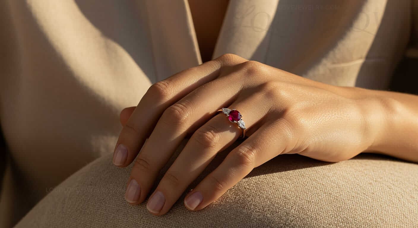 Combination of unconventional gemstones in threes can be very unique and special.