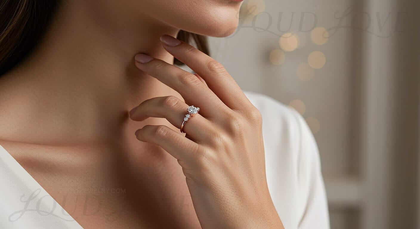 Customer receives and wears the custom made jewelry that was handcrafted.